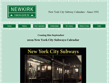 Tablet Screenshot of nycsubwaycalendar.com